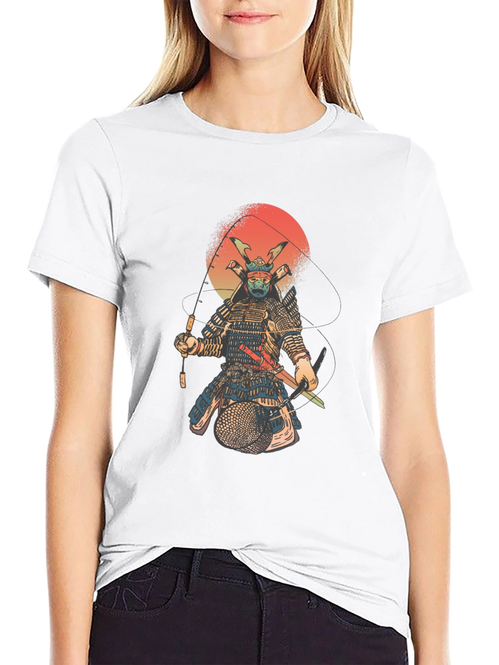 Samurai Fisherman Graphic Tee