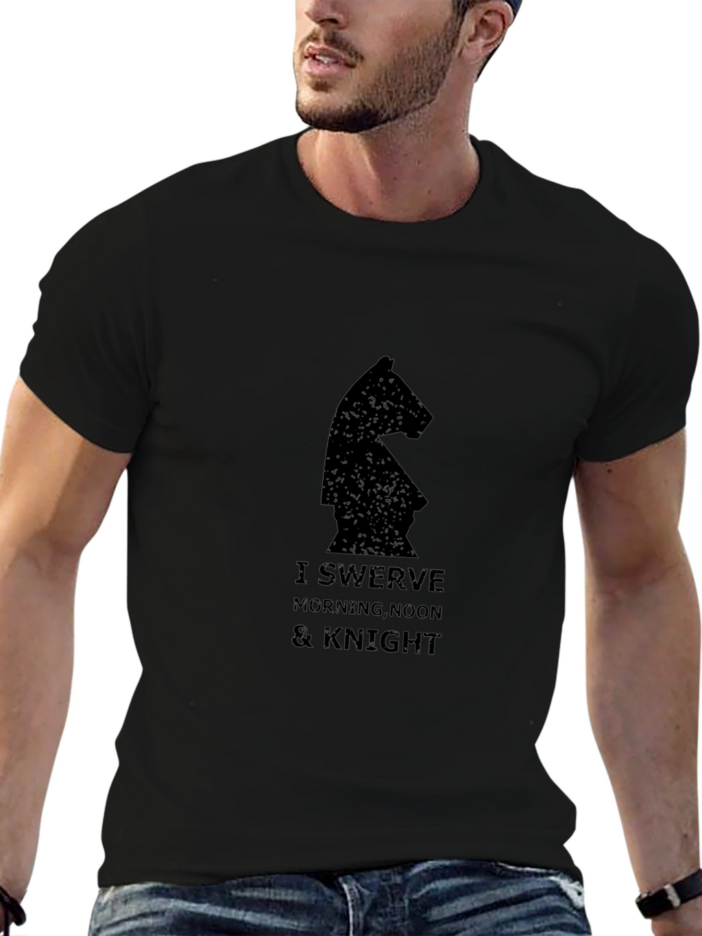 I Swerve Knight Chess Piece Graphic Tee