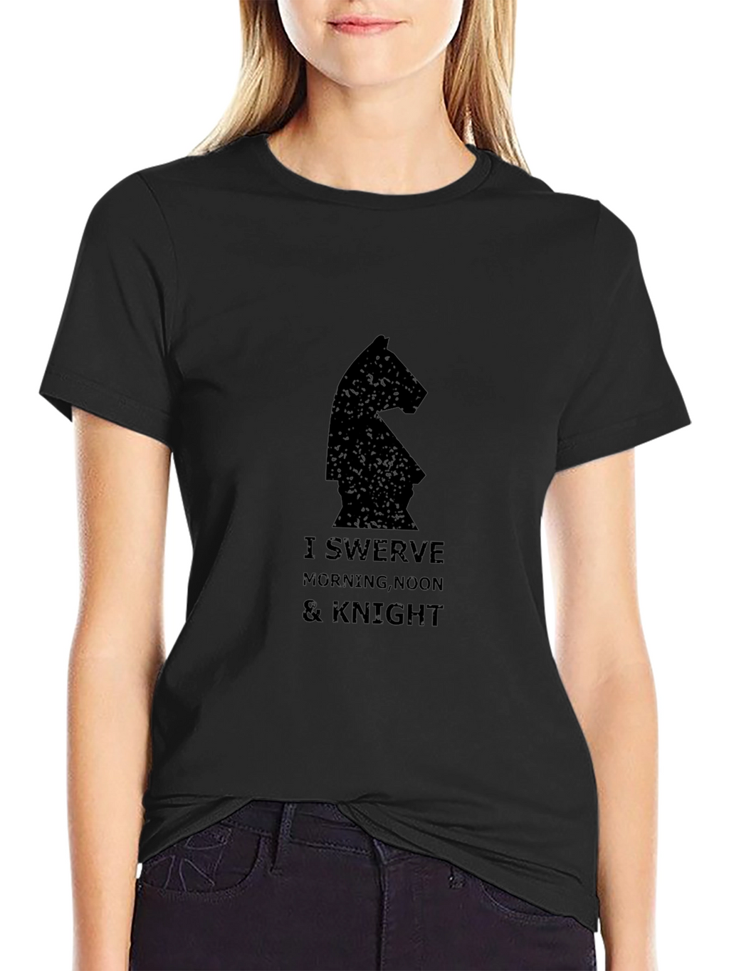 I Swerve Knight Chess Piece Graphic Tee