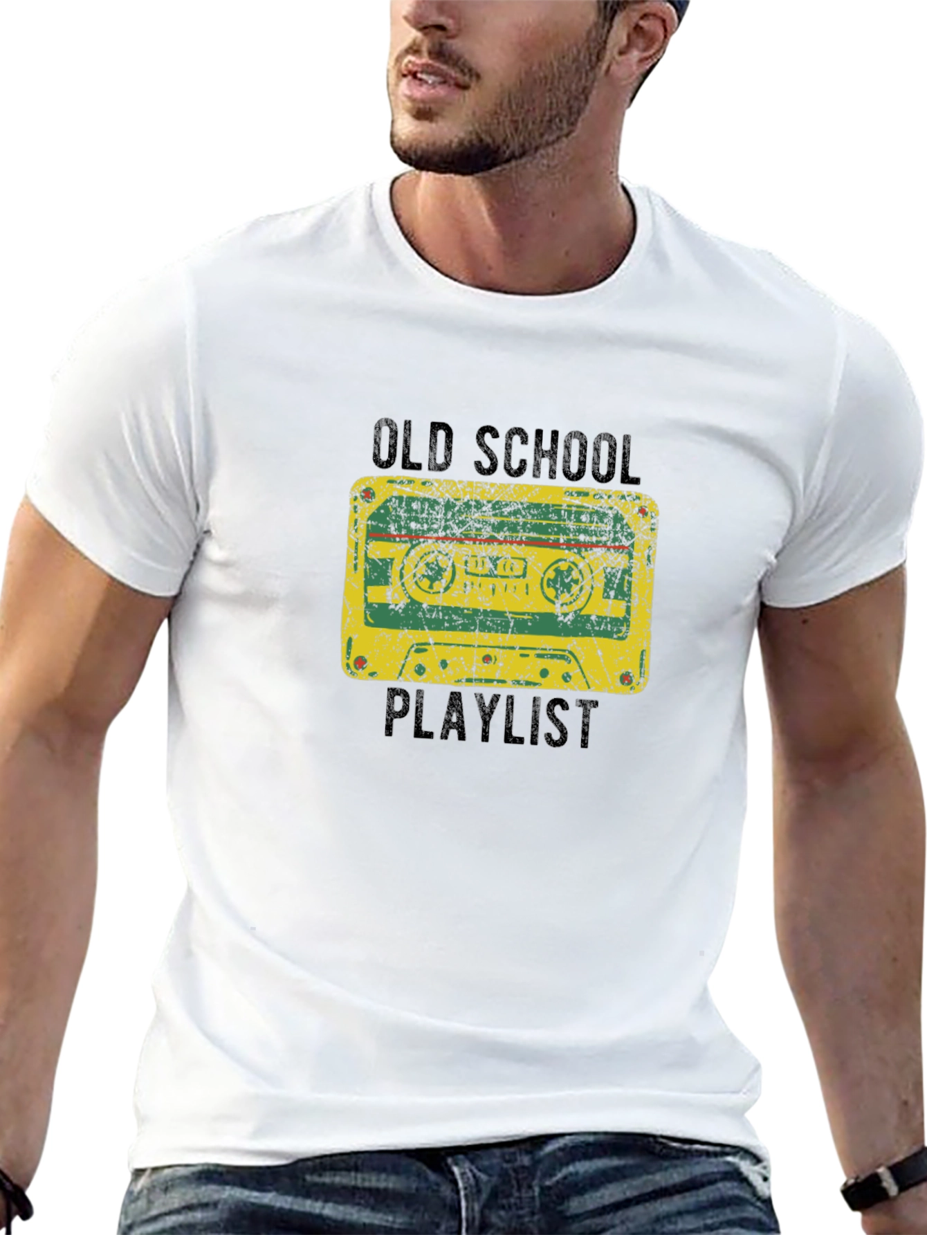 Old School Playlist Cassette Graphic Tee