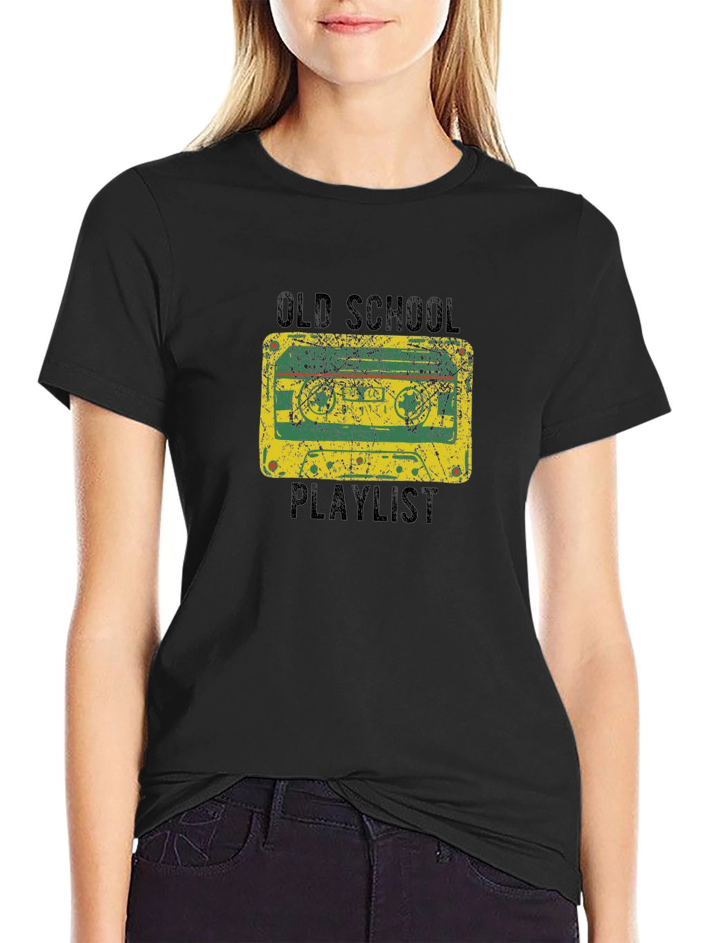 Old School Playlist Cassette Graphic Tee