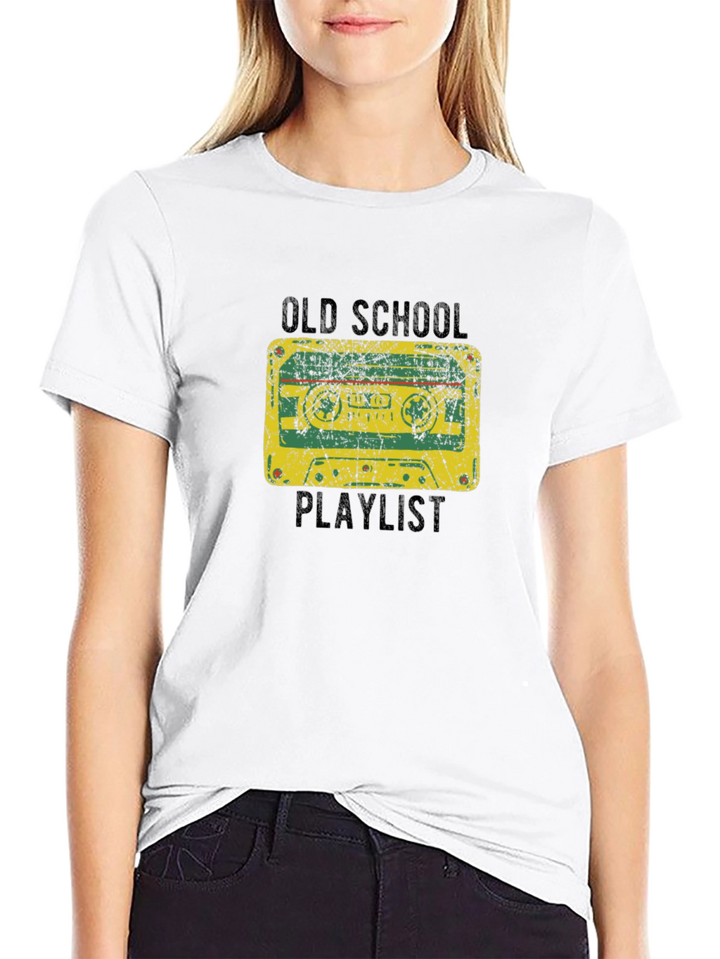 Old School Playlist Cassette Graphic Tee