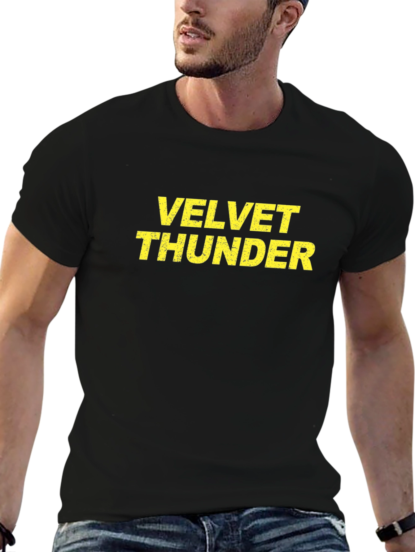 Velvet Thunder Graphic Tee - Black