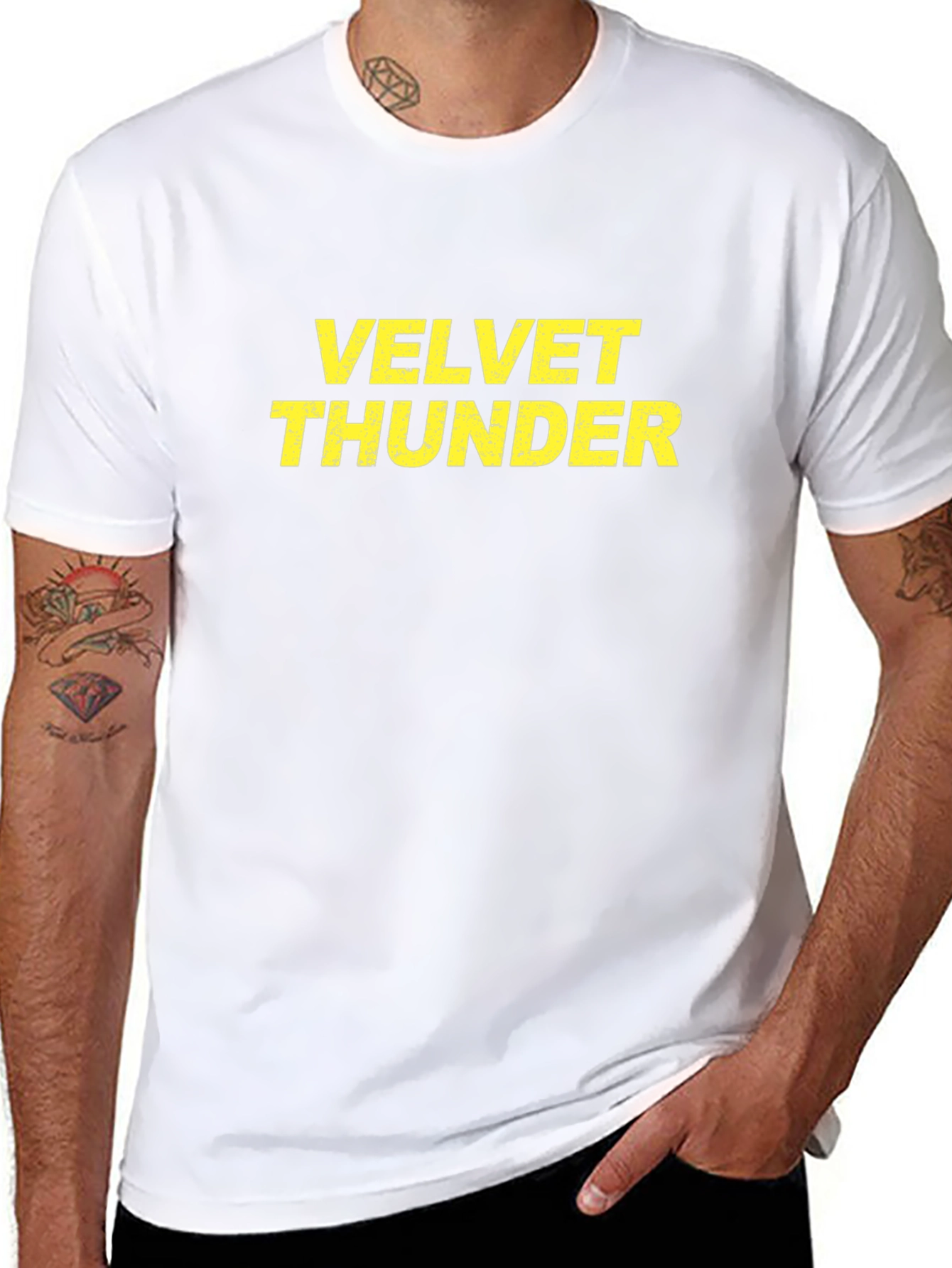 Velvet Thunder Graphic Tee - Black