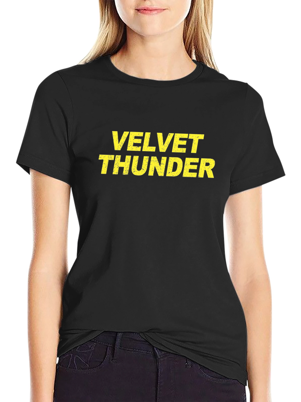 Velvet Thunder Graphic Tee - Black