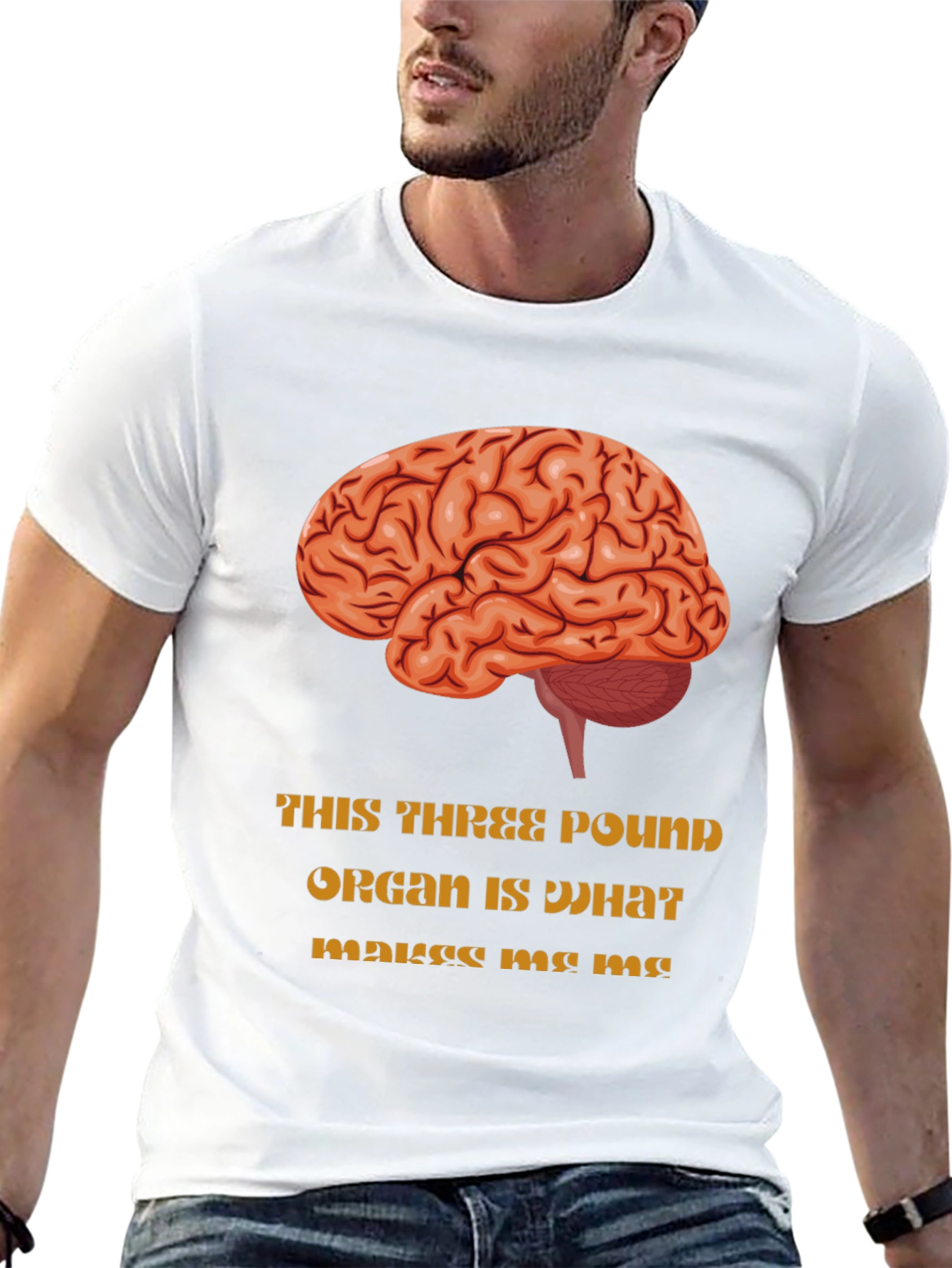 Brain Graphic T-Shirt - Makes Me Me