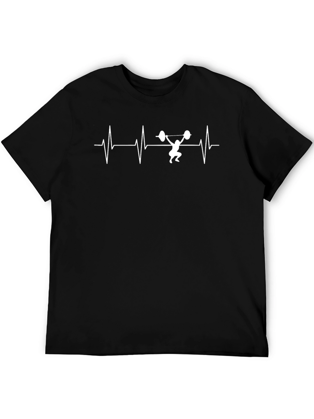 Weightlifting Heartbeat T-Shirt - Fitness Gym Tee