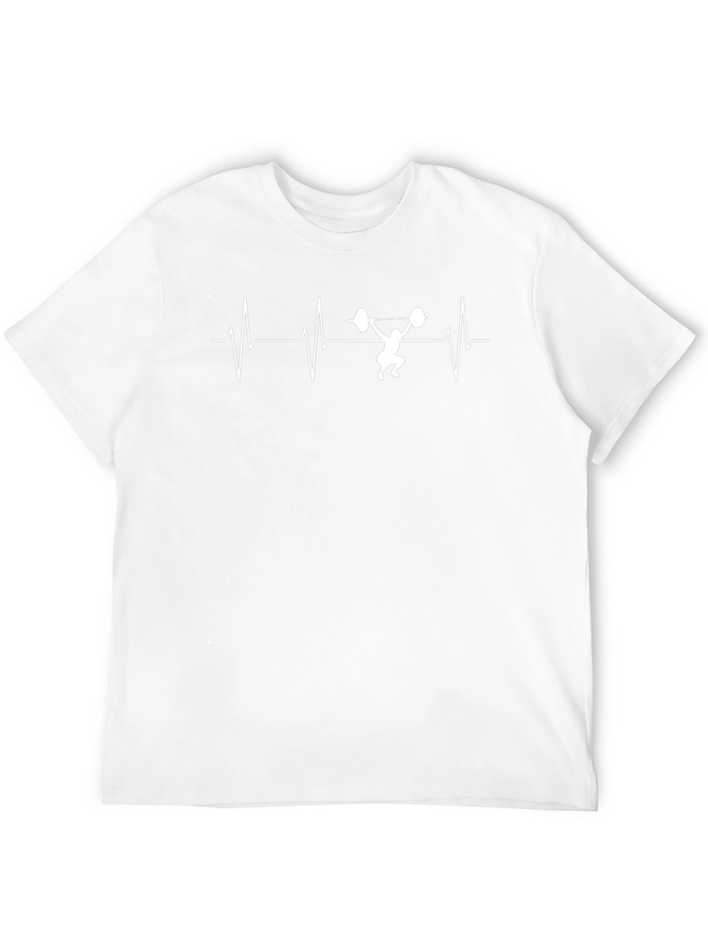 Weightlifting Heartbeat T-Shirt - Fitness Gym Tee