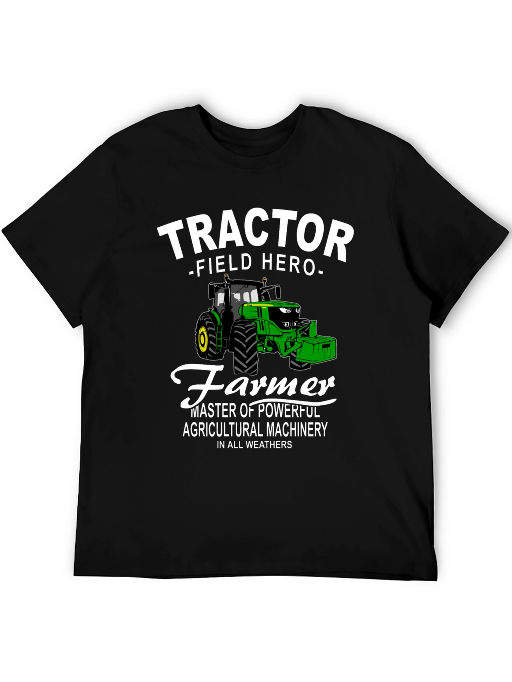 Tractor Field Hero Farmer Graphic T-Shirt