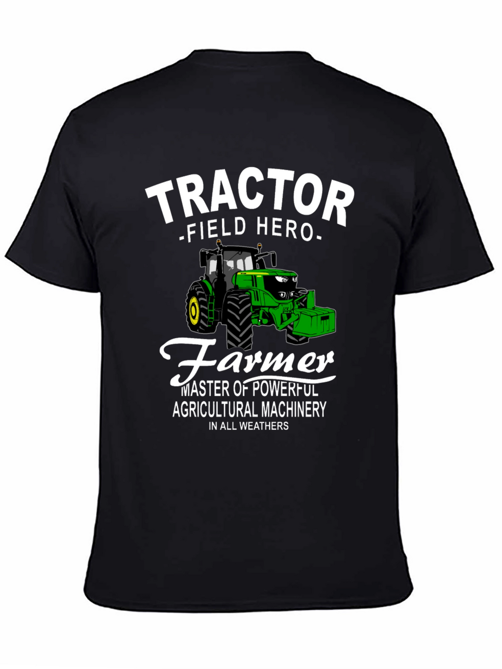 Tractor Field Hero Farmer Graphic T-Shirt