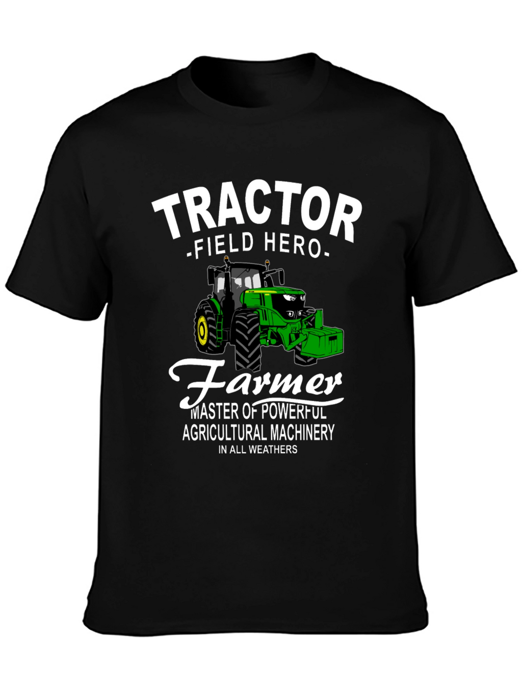 Tractor Field Hero Farmer Graphic T-Shirt
