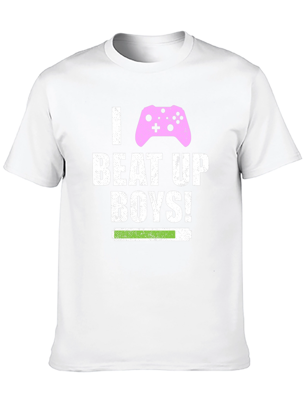 I Beat Up Boys! Gamer T-Shirt - Black