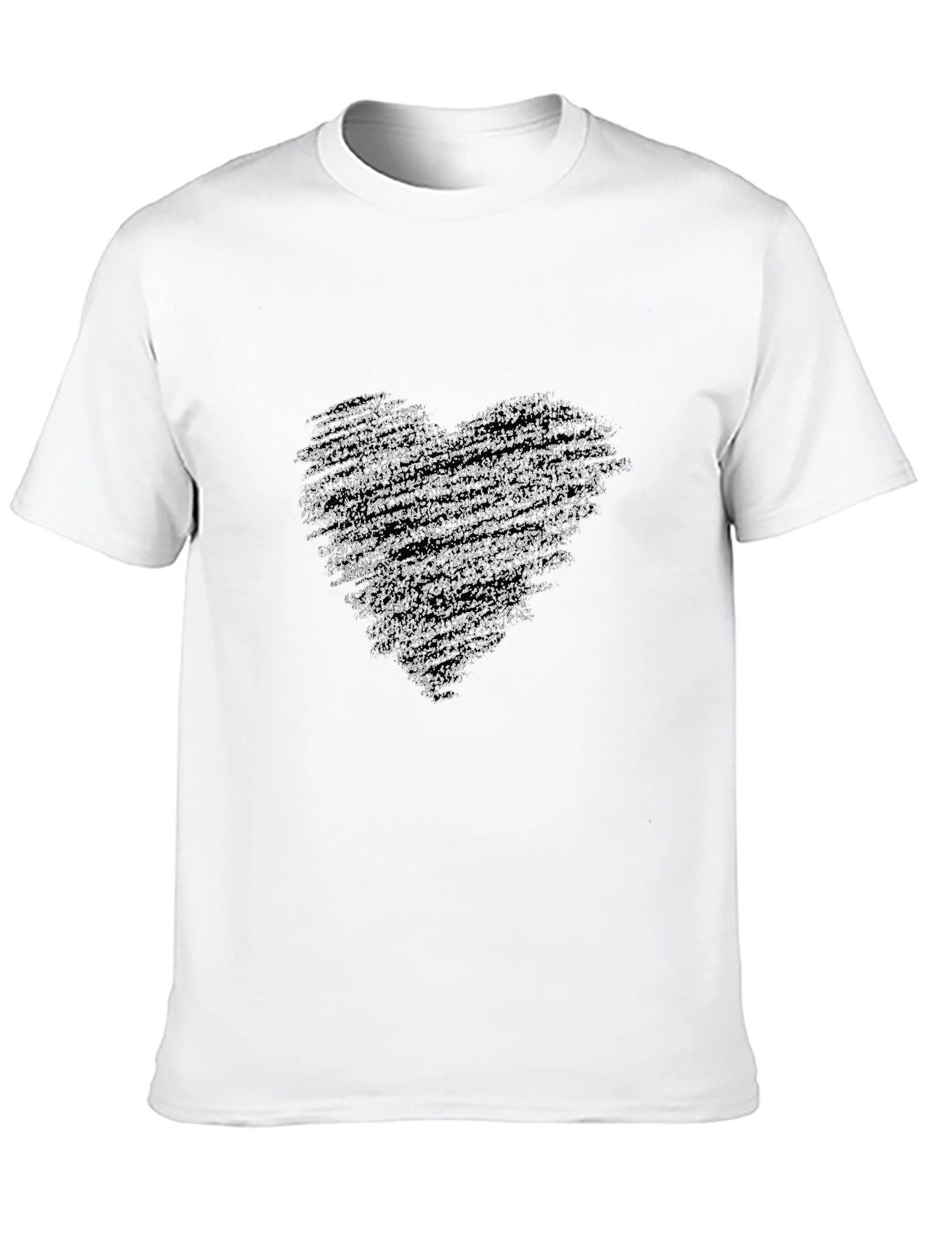 Black Heart Graphic Tee - Stylish Comfort