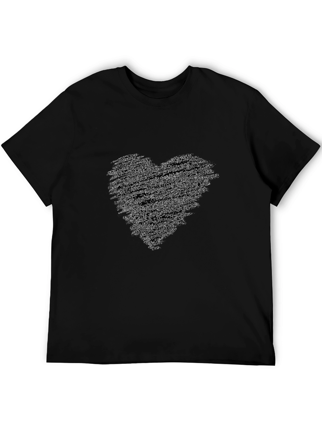 Black Heart Graphic Tee - Stylish Comfort