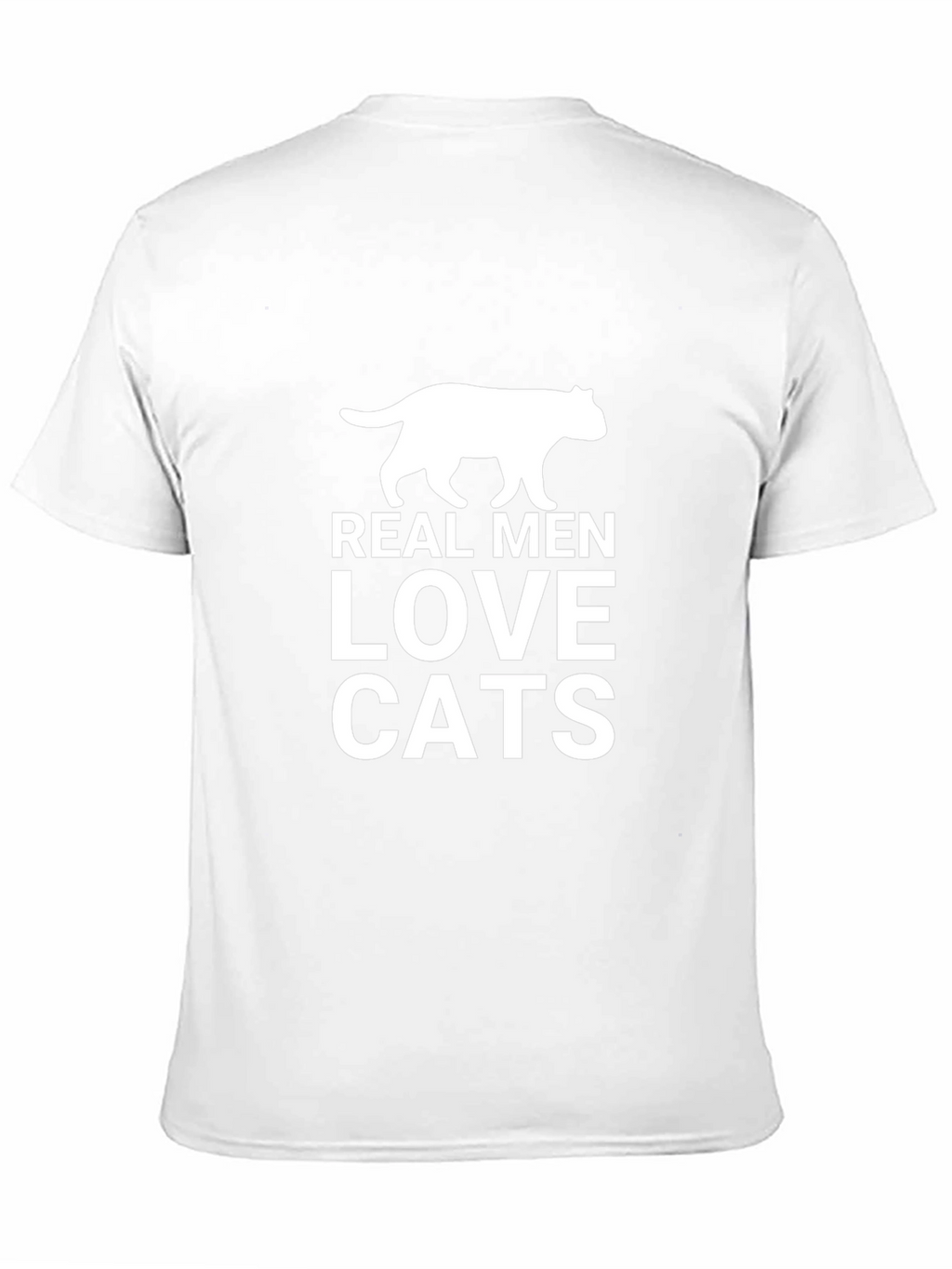 Real Men Love Cats Black Graphic Tee