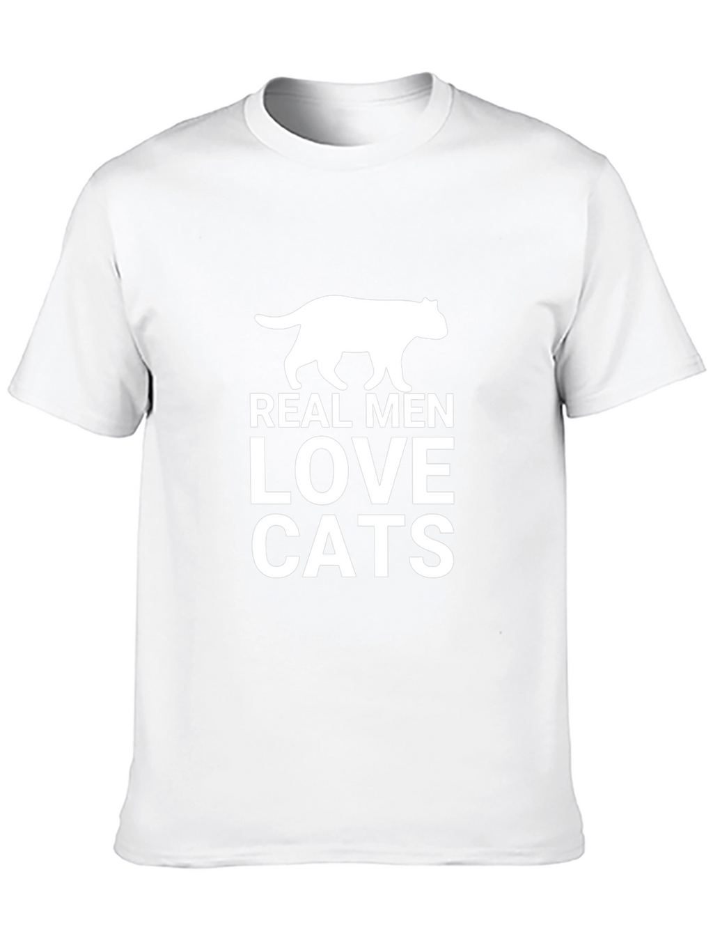 Real Men Love Cats Black Graphic Tee