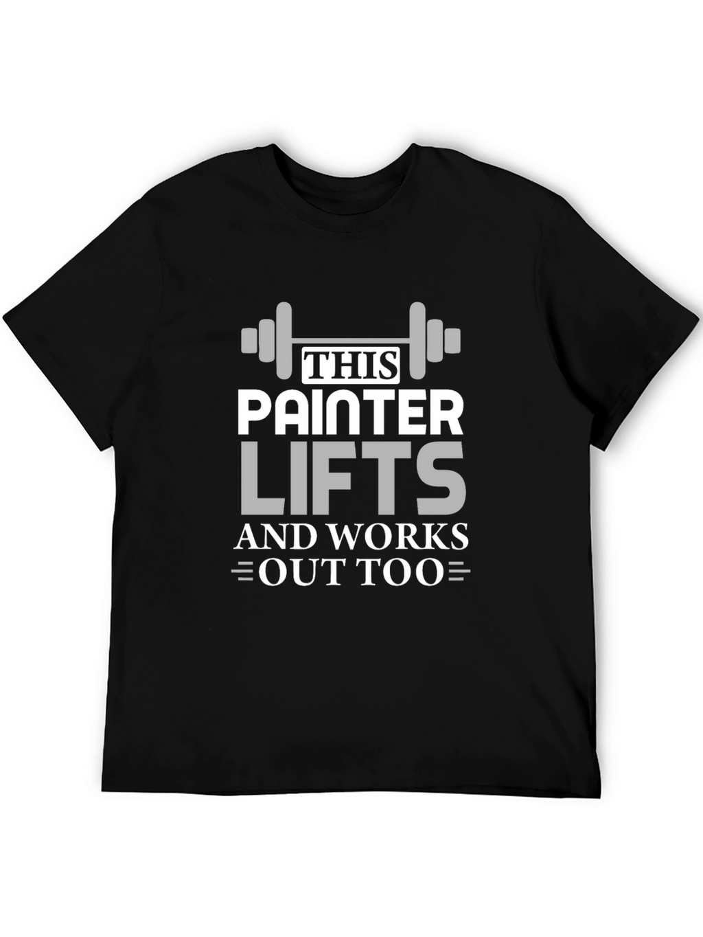 Painter Lifts Black Graphic T-Shirt
