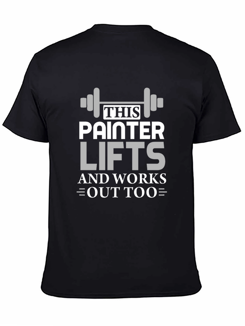 Painter Lifts Black Graphic T-Shirt