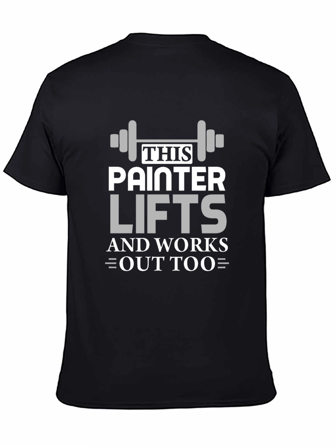 Painter Lifts Black Graphic T-Shirt