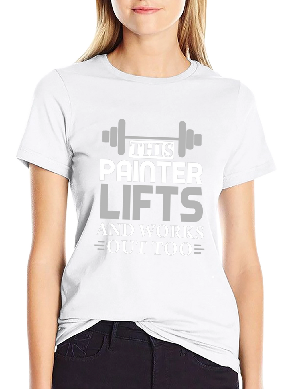 Painter Lifts Black Graphic T-Shirt