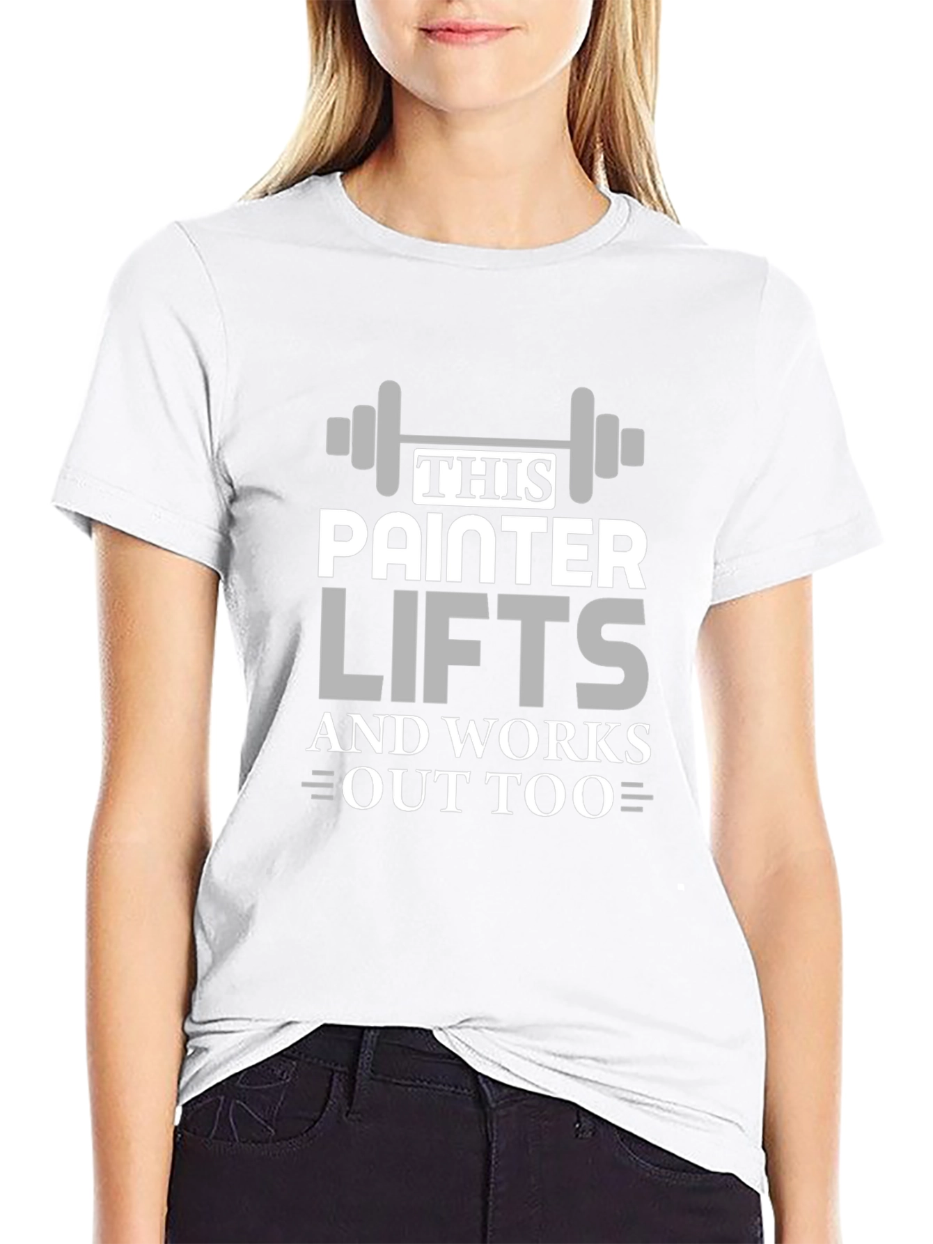 Painter Lifts Black Graphic T-Shirt