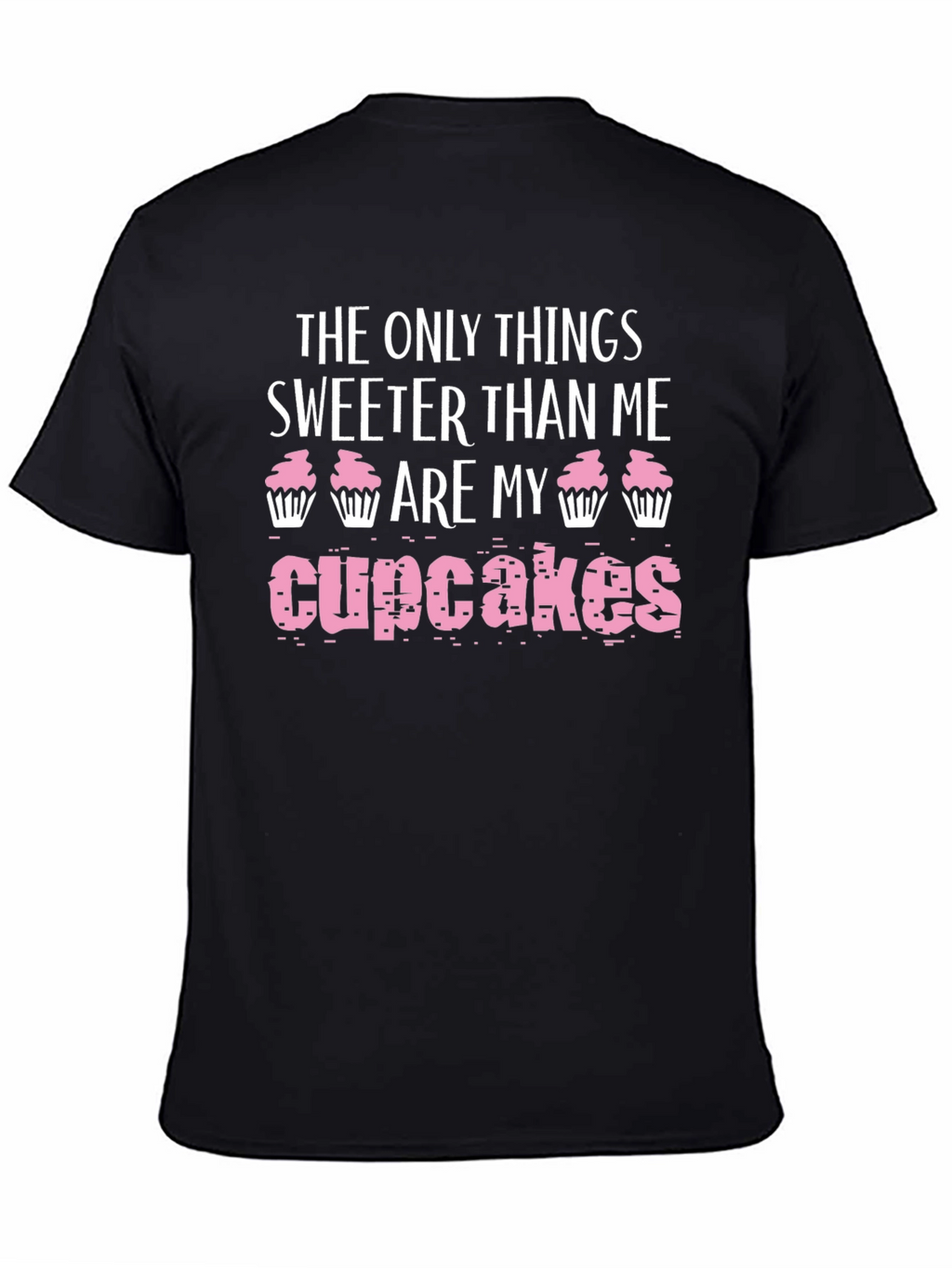 Sweet Cupcake Graphic Tee - Mens Black T-Shirt