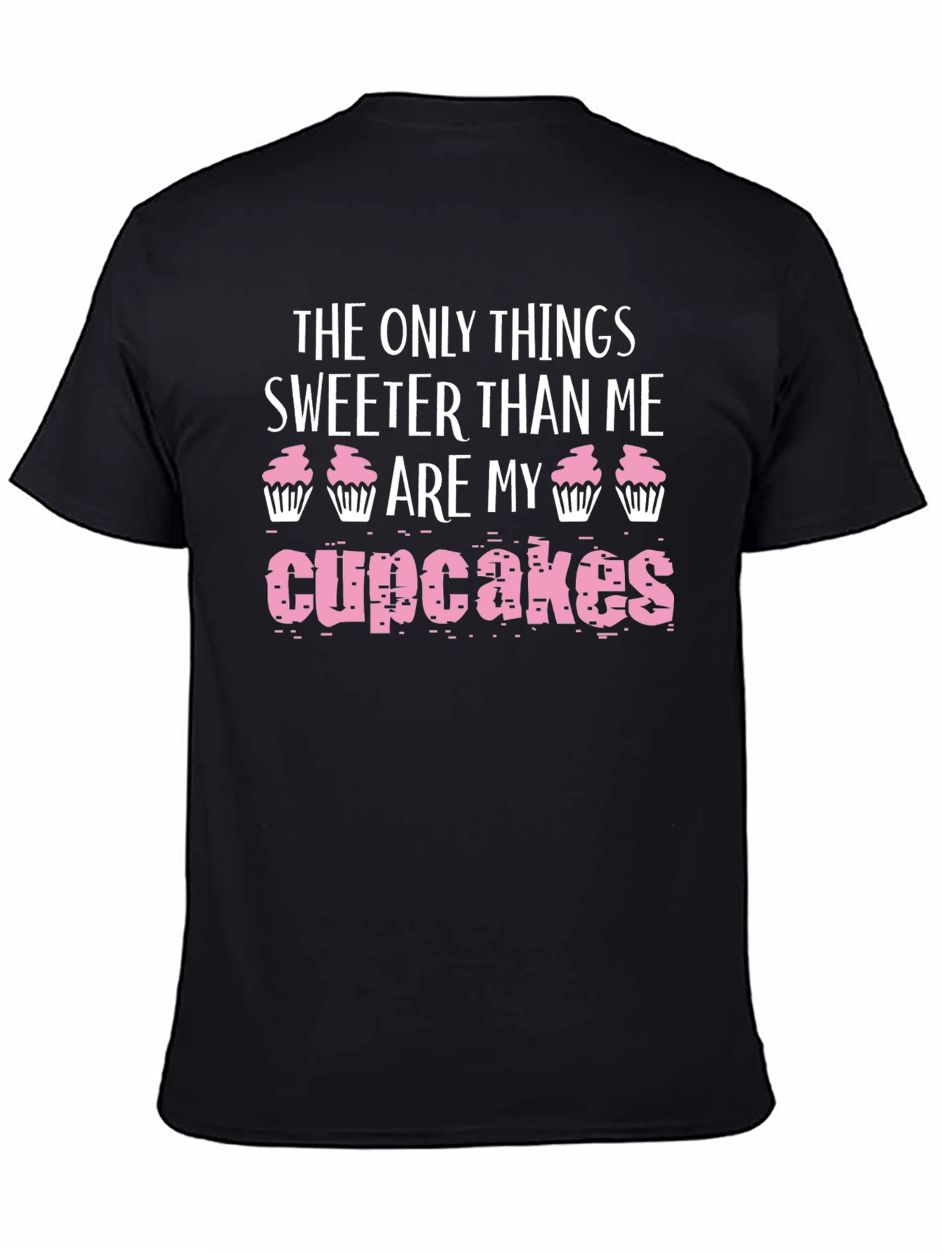 Sweet Cupcake Graphic Tee - Mens Black T-Shirt