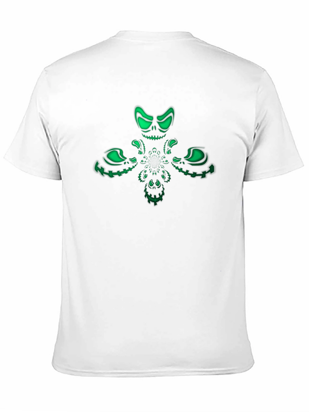 Glowing Skull Graphic Tee - Mens Black T-Shirt