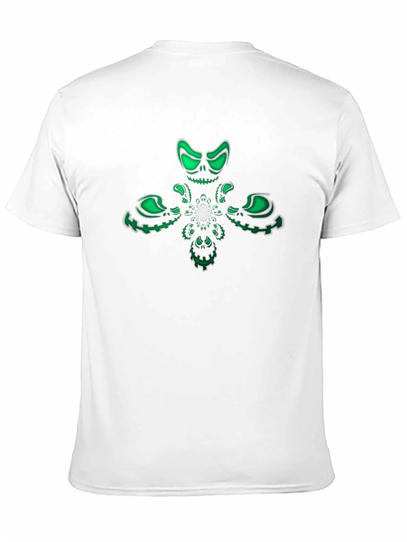 Glowing Skull Graphic Tee - Mens Black T-Shirt