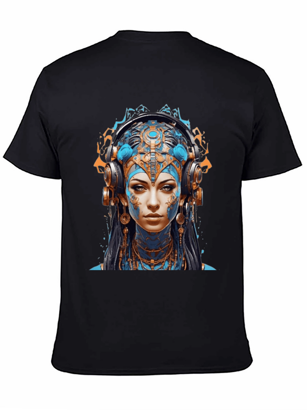 Steampunk Avatar Graphic Black T-Shirt