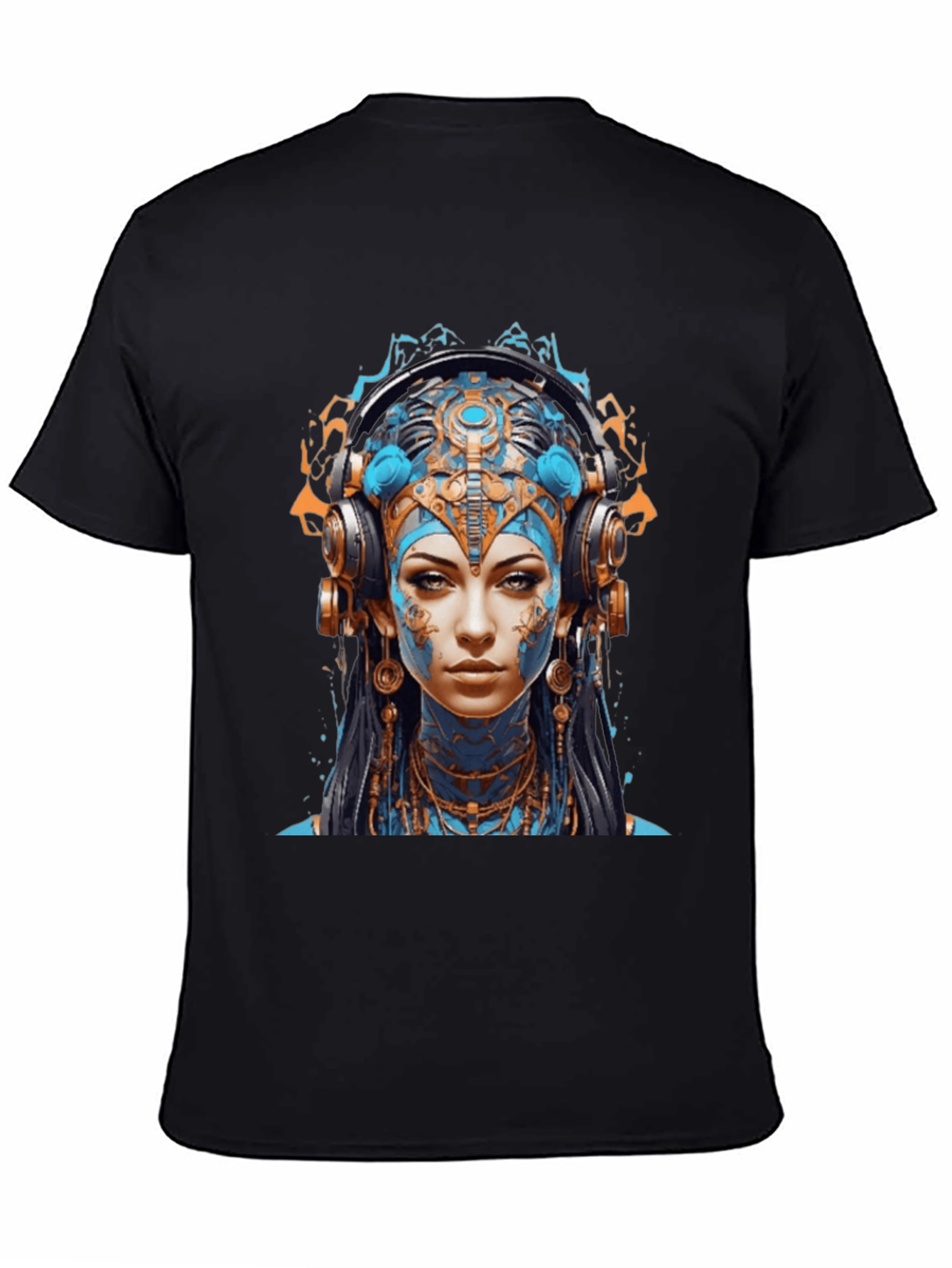 Steampunk Avatar Graphic Black T-Shirt