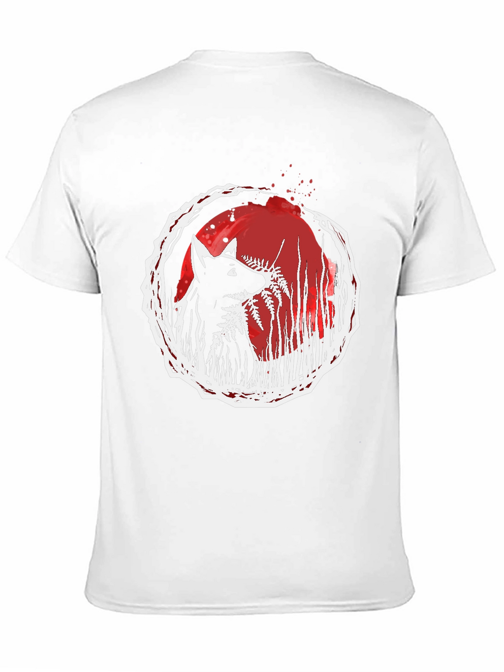 Wolf & Fern Graphic Tee - Unique Art Design