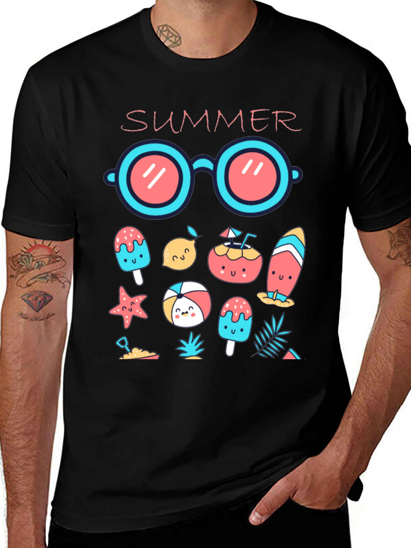 Summer Graphic Tee - Fun Beach Vacation Vibes T-Shirt