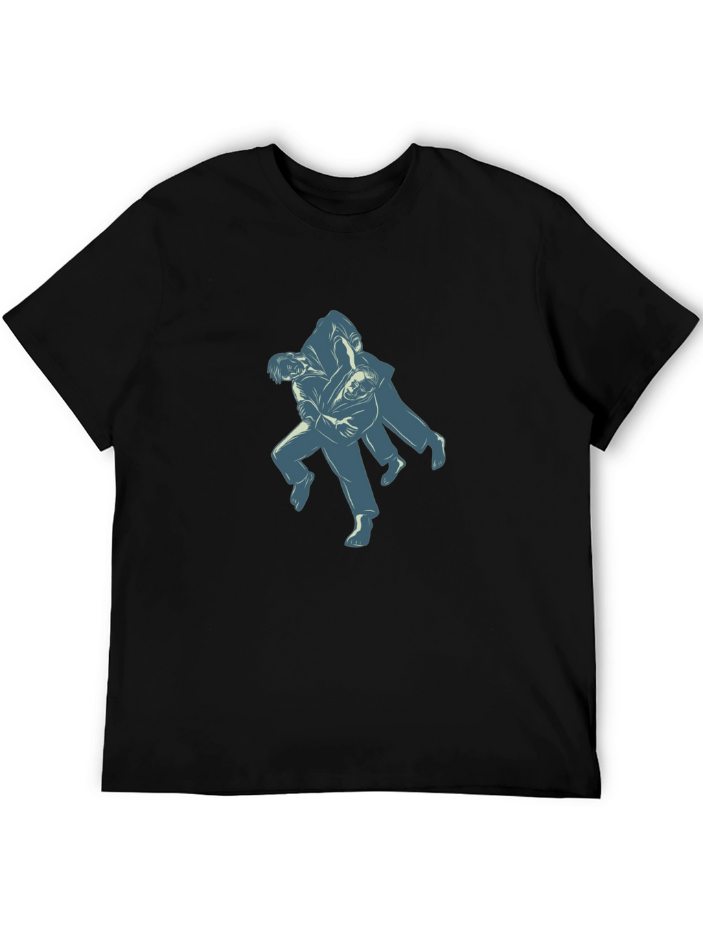Martial Arts Judo Throw Graphic T-Shirt - Black