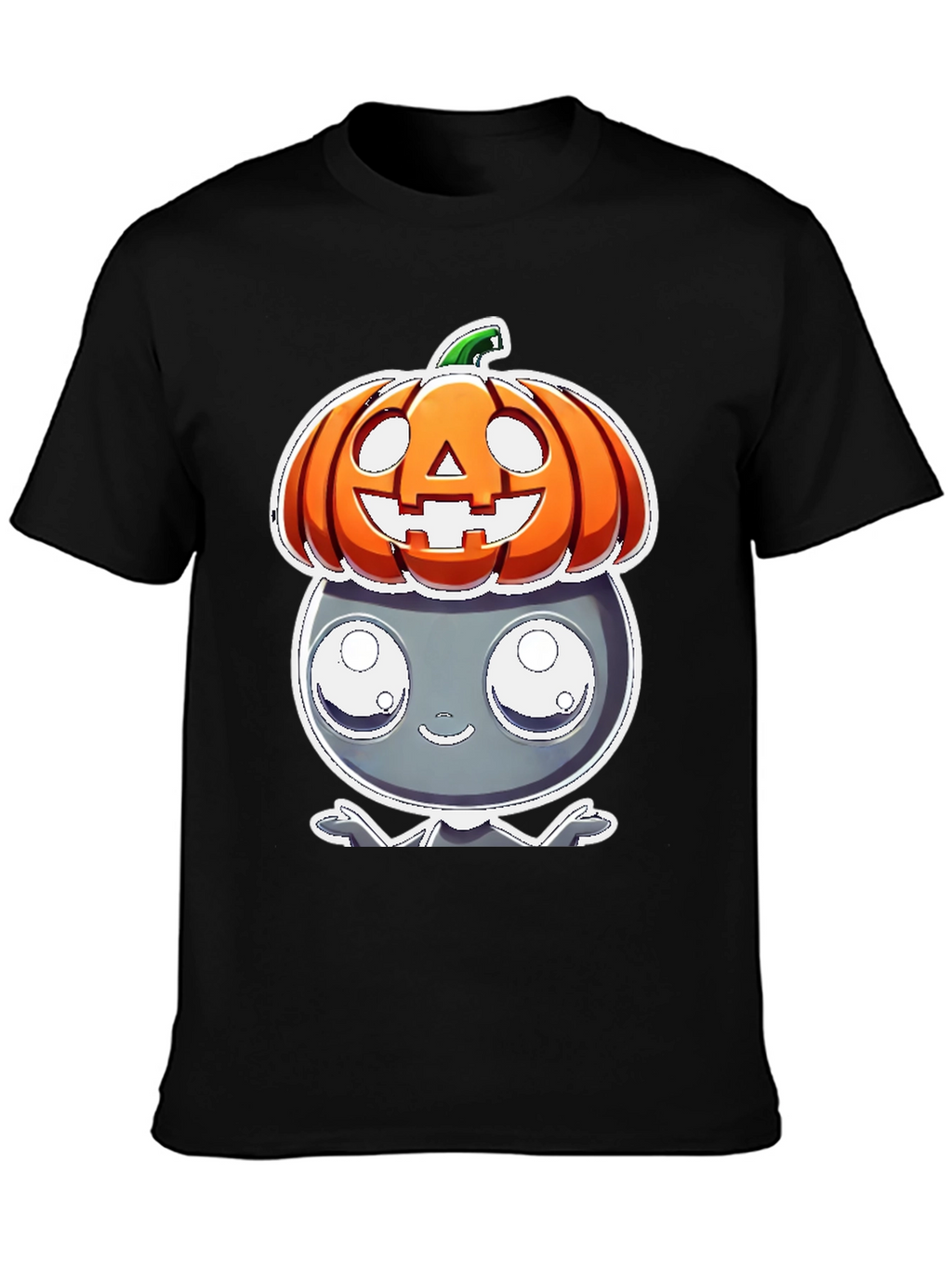 Cute Cartoon Halloween Pumpkin Character Tee