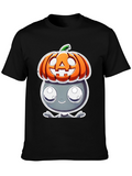 Cute Cartoon Halloween Pumpkin Character Tee