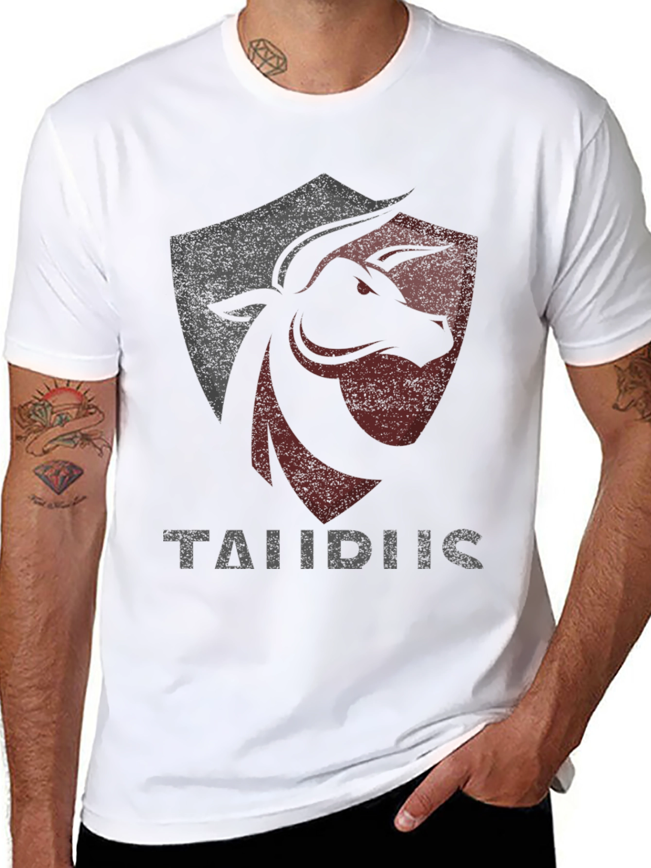 Taurus Zodiac Black Graphic Tee