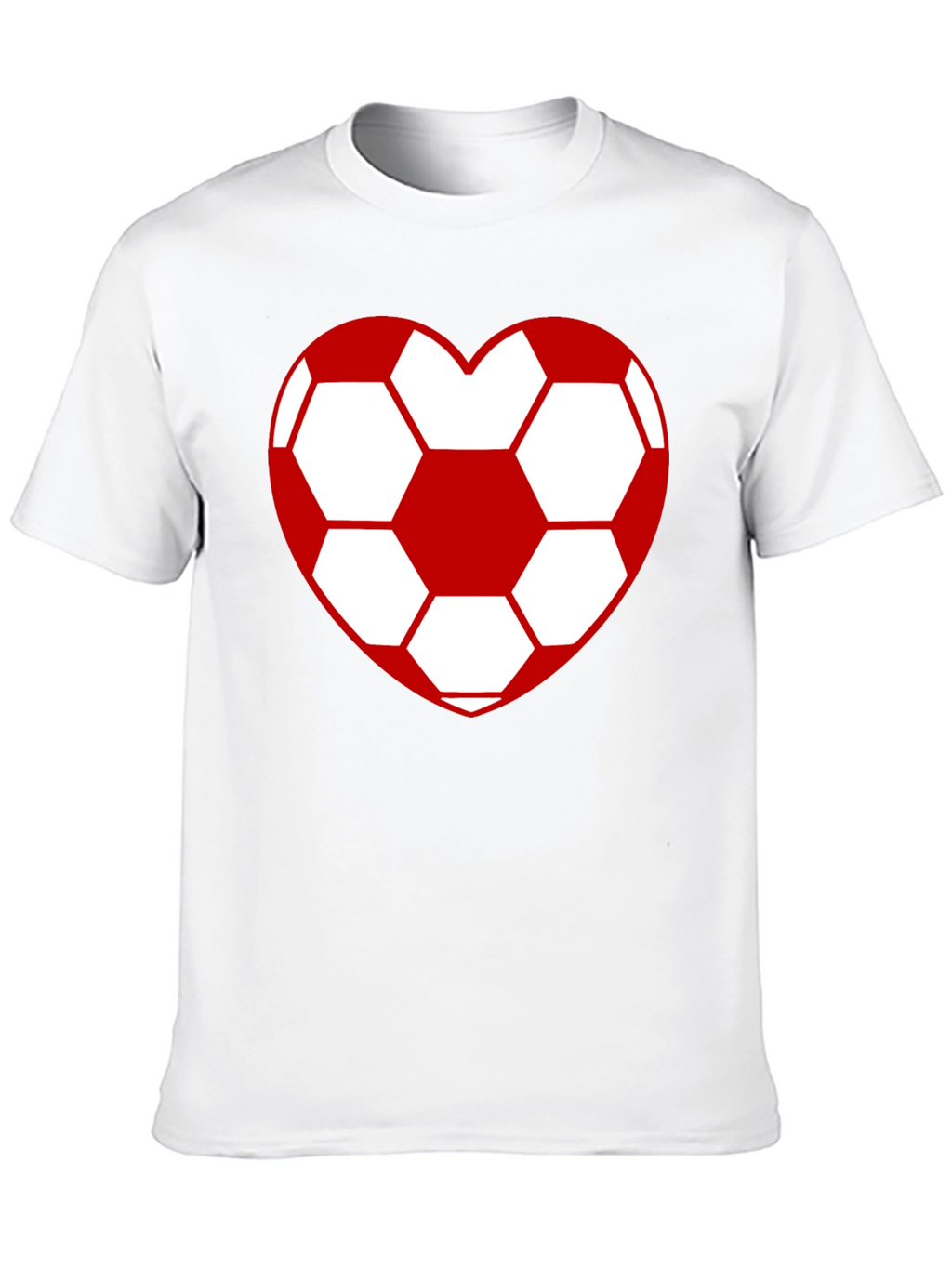 Soccer Heart T-Shirt - Stylish Black Cotton Tee