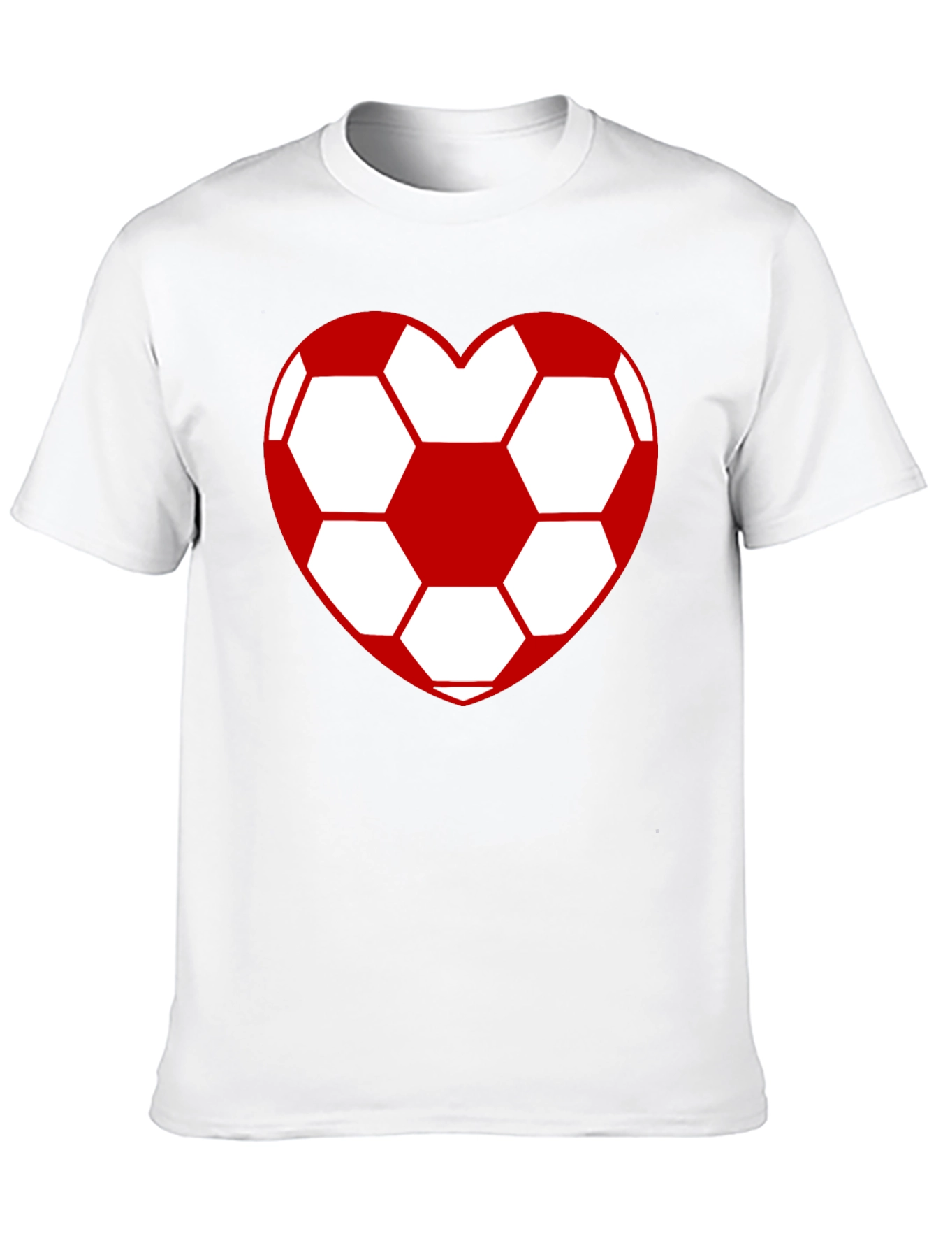 Soccer Heart T-Shirt - Stylish Black Cotton Tee