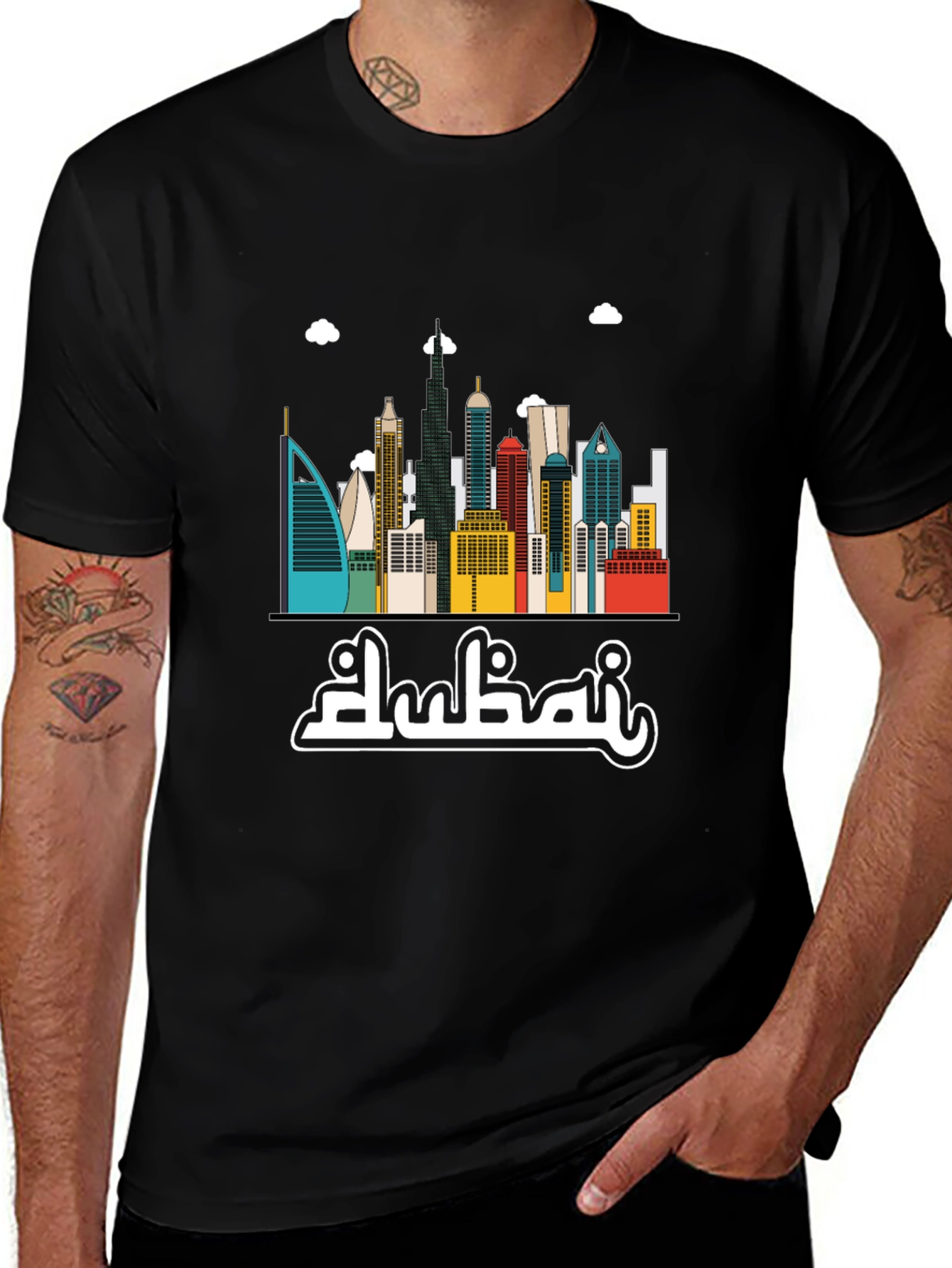 Dubai Skyline Graphic T-Shirt