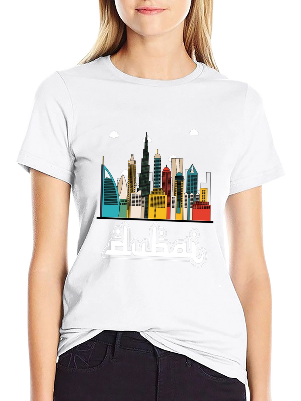 Dubai Skyline Graphic T-Shirt