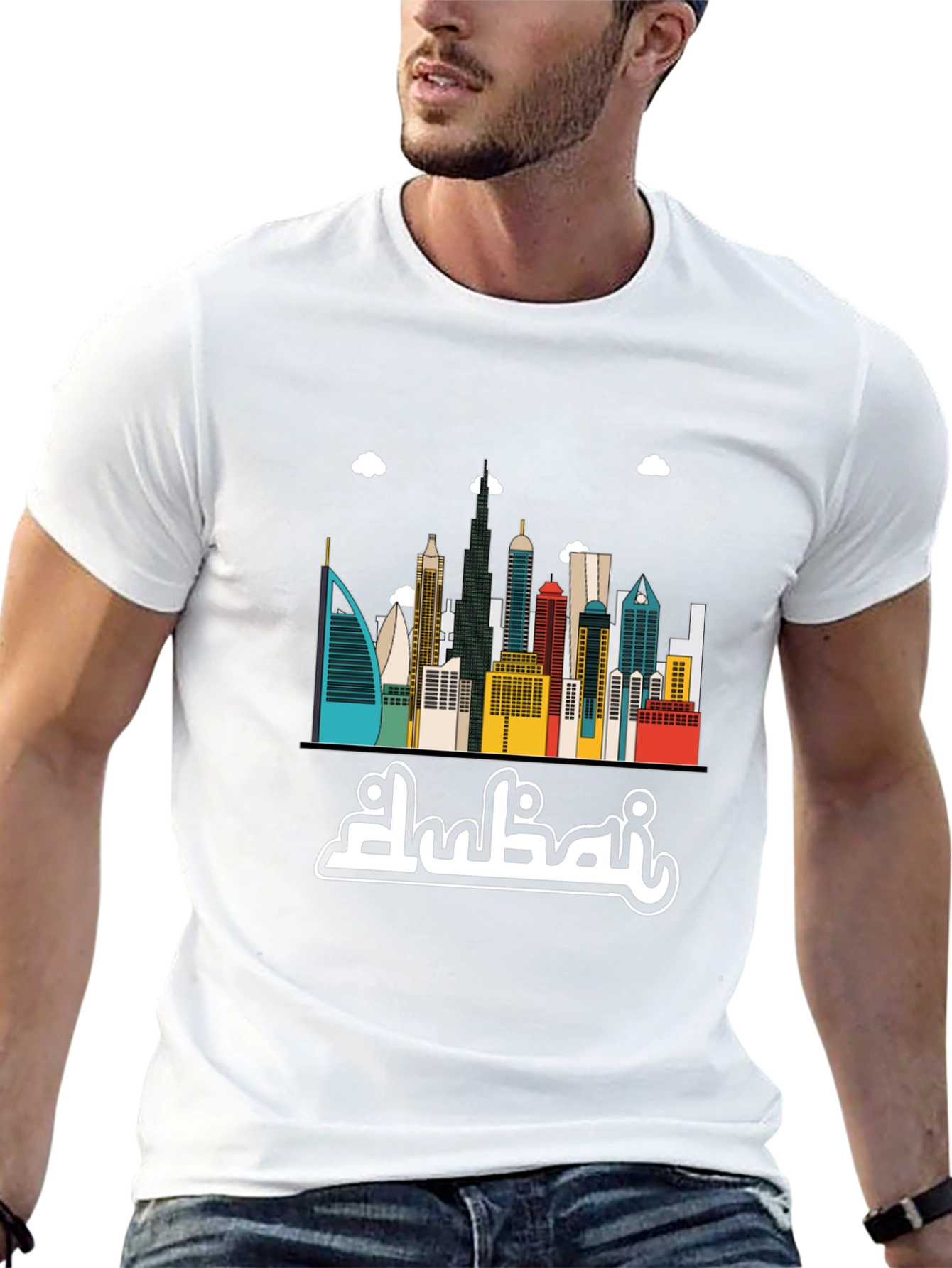 Dubai Skyline Graphic T-Shirt
