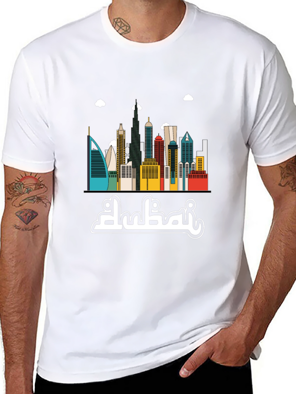 Dubai Skyline Graphic T-Shirt