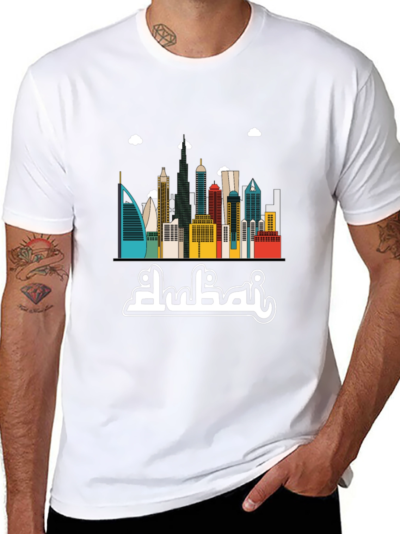 Dubai Skyline Graphic T-Shirt
