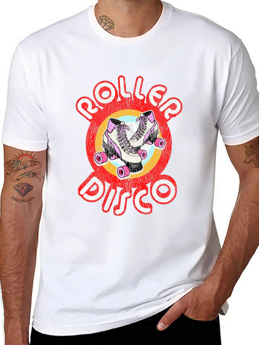 Retro Roller Disco Graphic Tee
