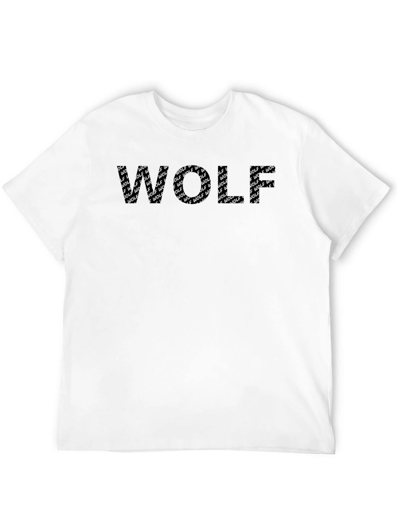 Black Wolf Graphic Print Tee - Mens