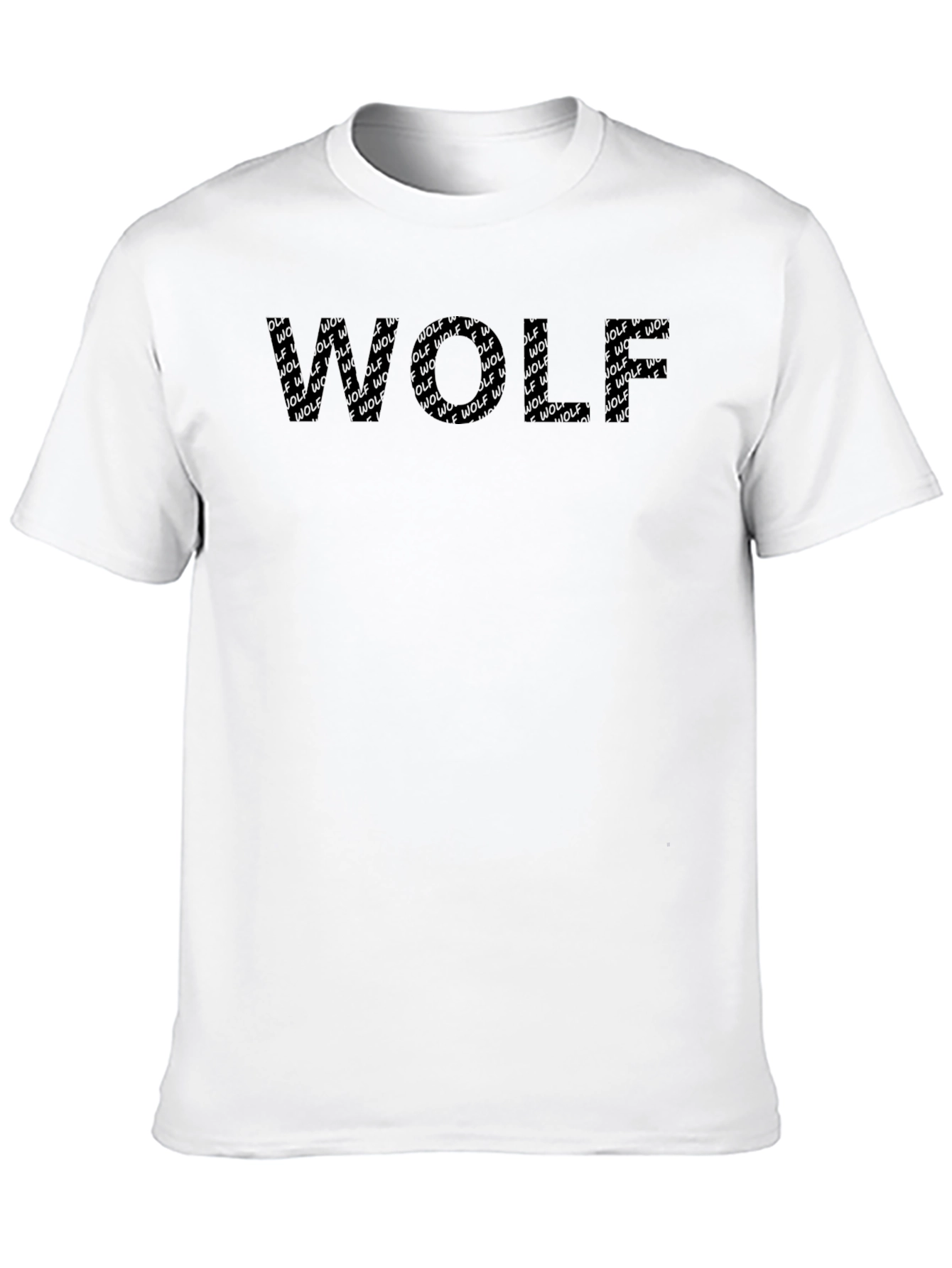 Black Wolf Graphic Print Tee - Mens