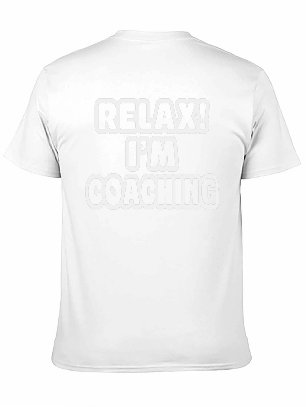 Relax! Im Coaching T-Shirt - Black Cotton Tee