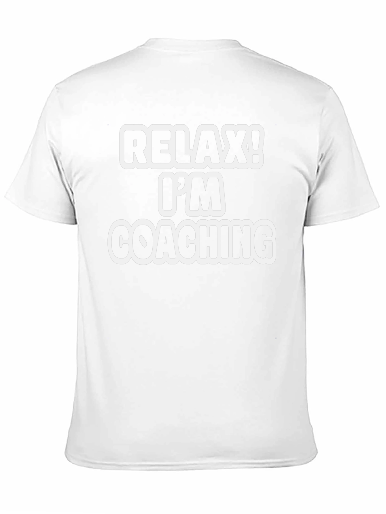 Relax! Im Coaching T-Shirt - Black Cotton Tee