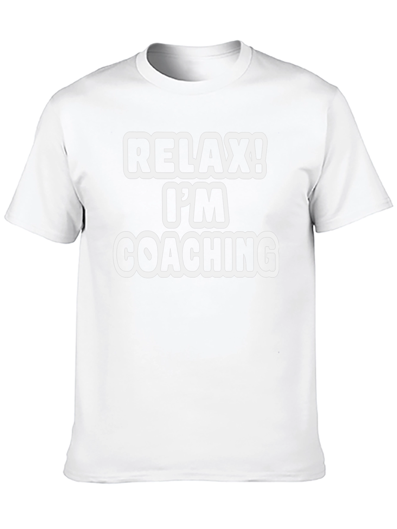 Relax! Im Coaching T-Shirt - Black Cotton Tee
